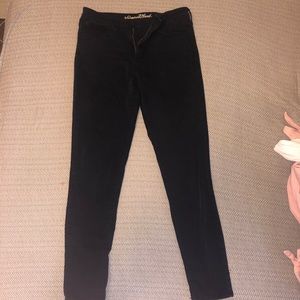 Solid black skinny jeans